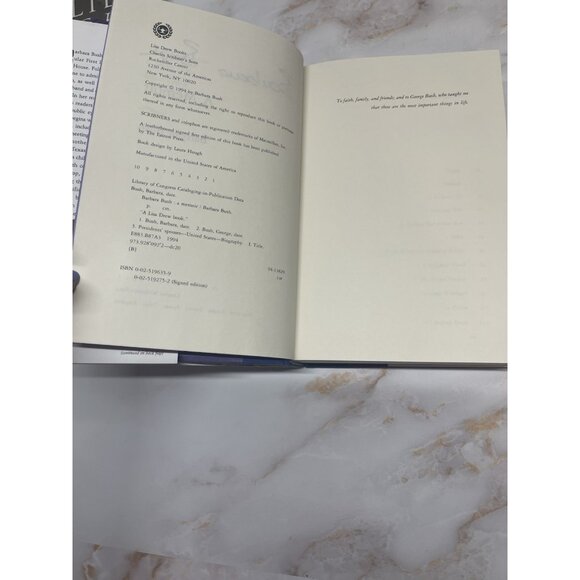 2 Barbara Bush SIGNED Books Millie's Book 1st Ed And A Memoir HC DJ - Picture 15 of 16